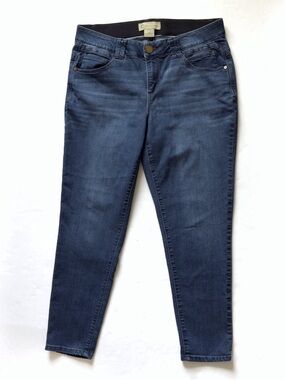 Democracy Ab Technology Skinny Jeans 14W Ankle Stretch Medium Wash Mid Rise Mom